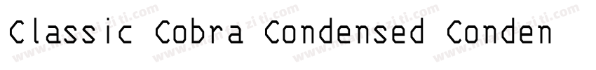Classic Cobra Condensed Condensed字体转换